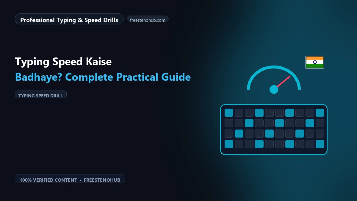 Typing Speed Kaise Badhaye? Complete Practical Guide