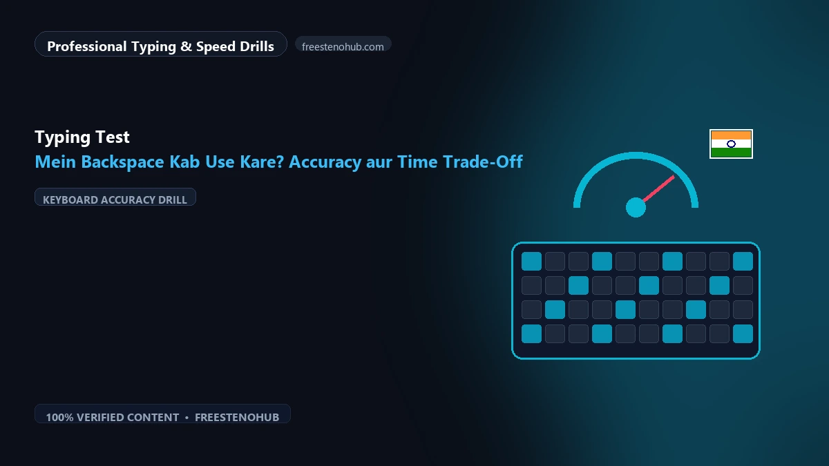 Typing Test Mein Backspace Kab Use Kare? Accuracy aur Time Trade-Off