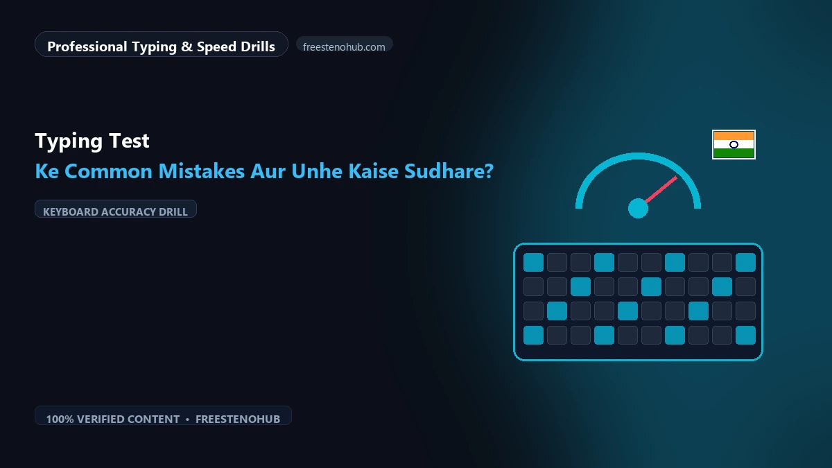 Typing Test Ke Common Mistakes Aur Unhe Kaise Sudhare?