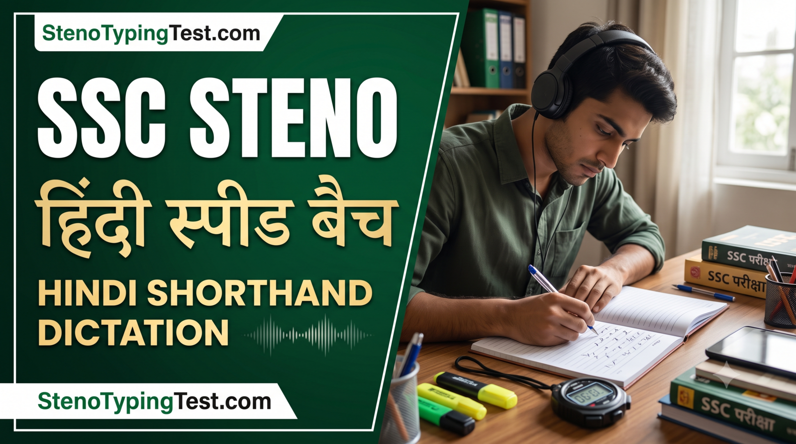 SSC Steno Hindi Speed Batch