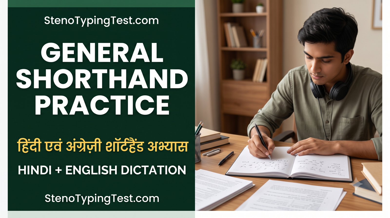 General Hindi & English Shorthand Practice