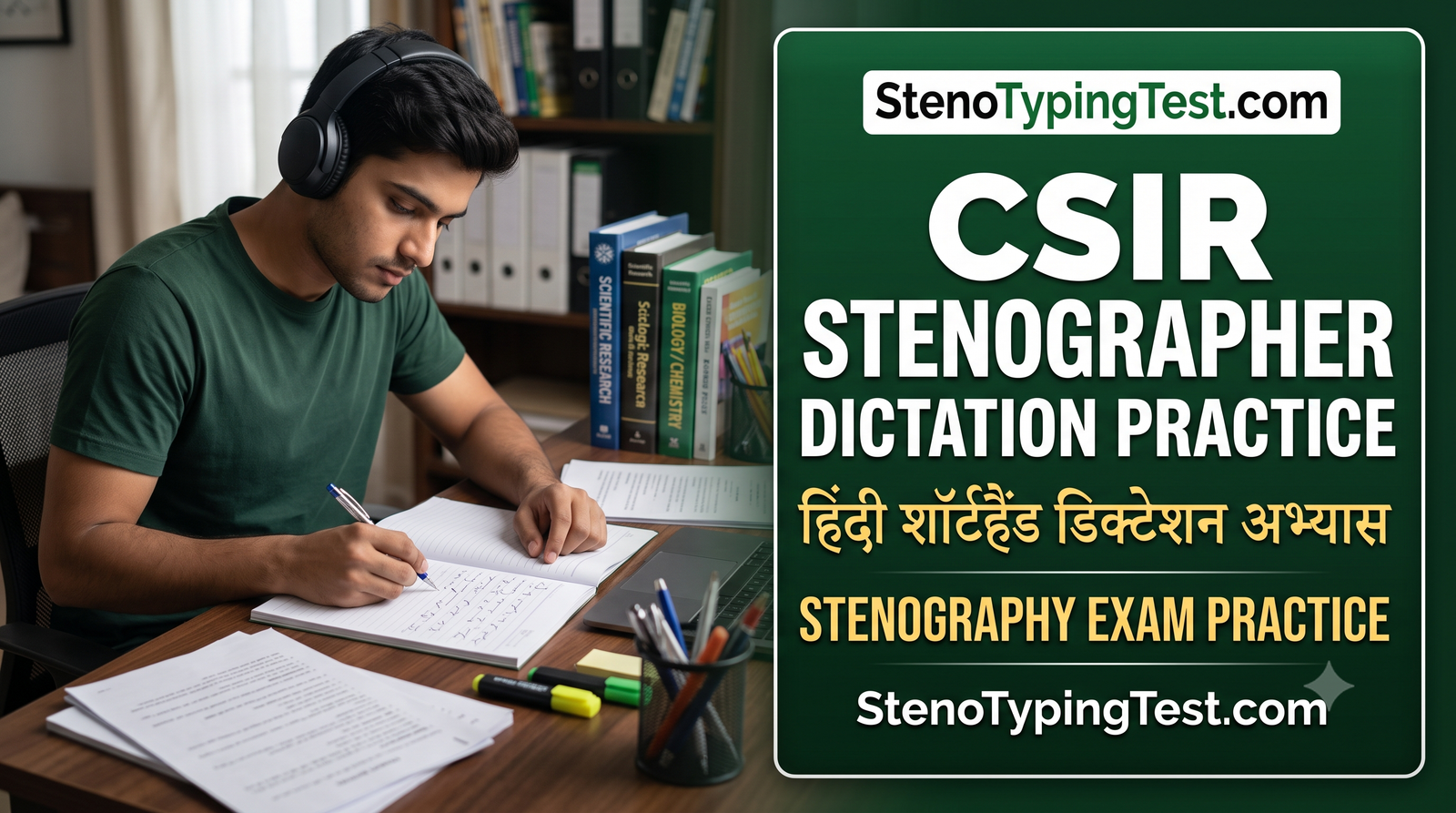 CSIR Stenographer Dictation Practice