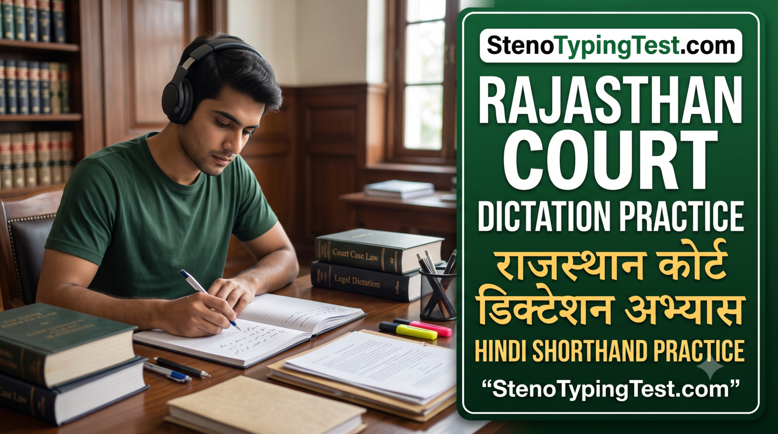 Rajasthan Court Dictation Practice