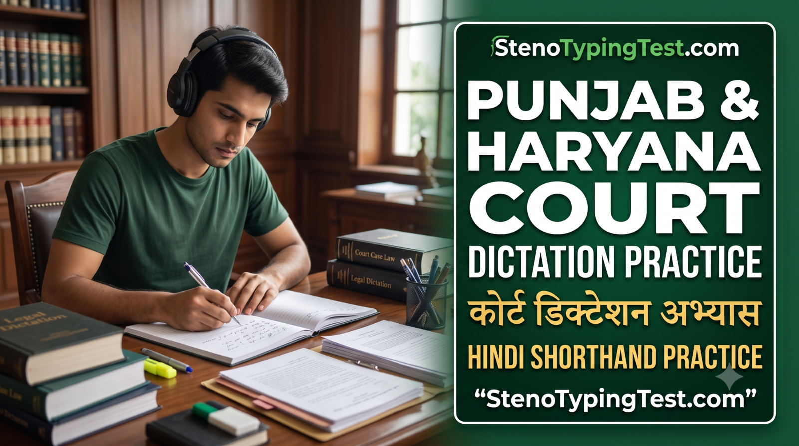 Punjab & Haryana Court Dictation Practice