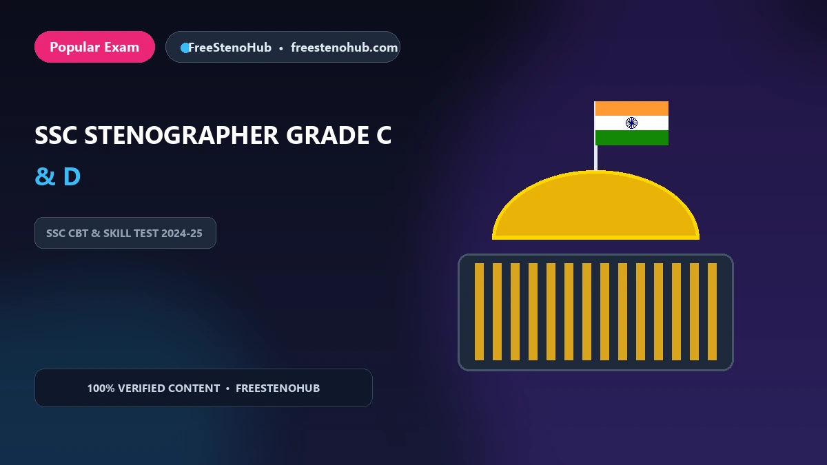 SSC Stenographer Grade C & D
